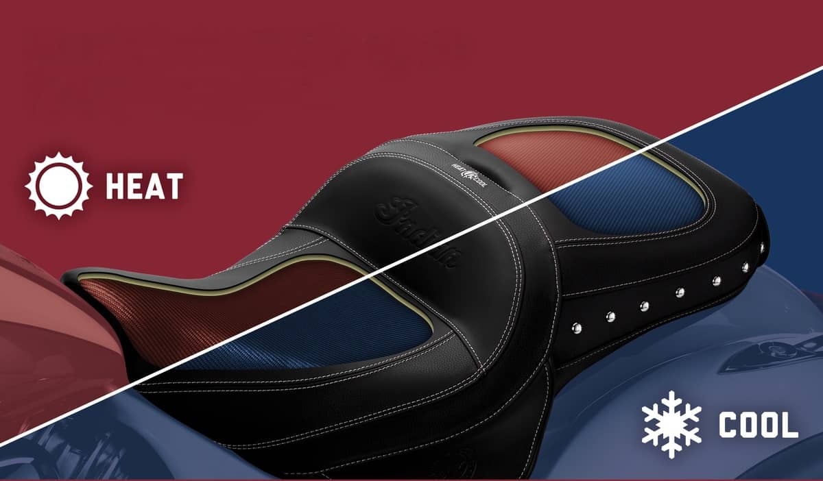 une selle moto climatisée indian