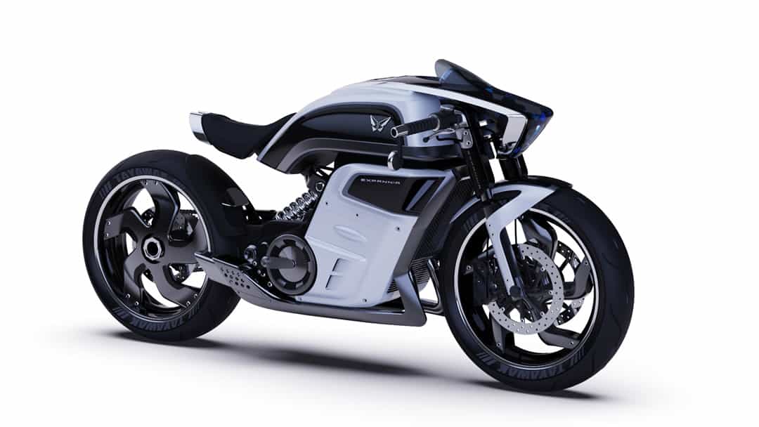 Moto électrique Expannia noir-blanc